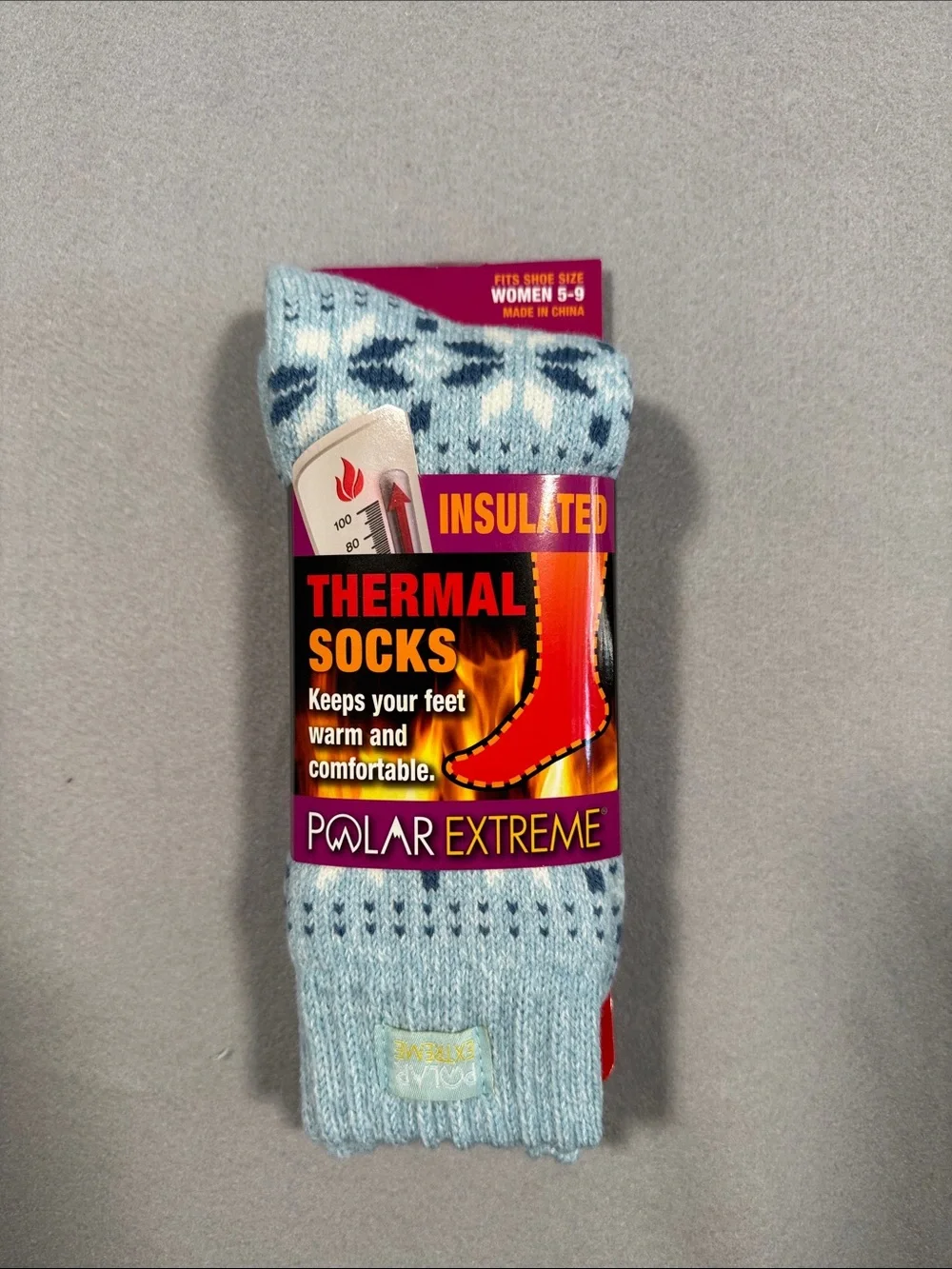 Polar Extreme Insulated Thermal Socks - Light Blue
